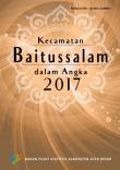 Kecamatan Baitussalam Dalam Angka 2017